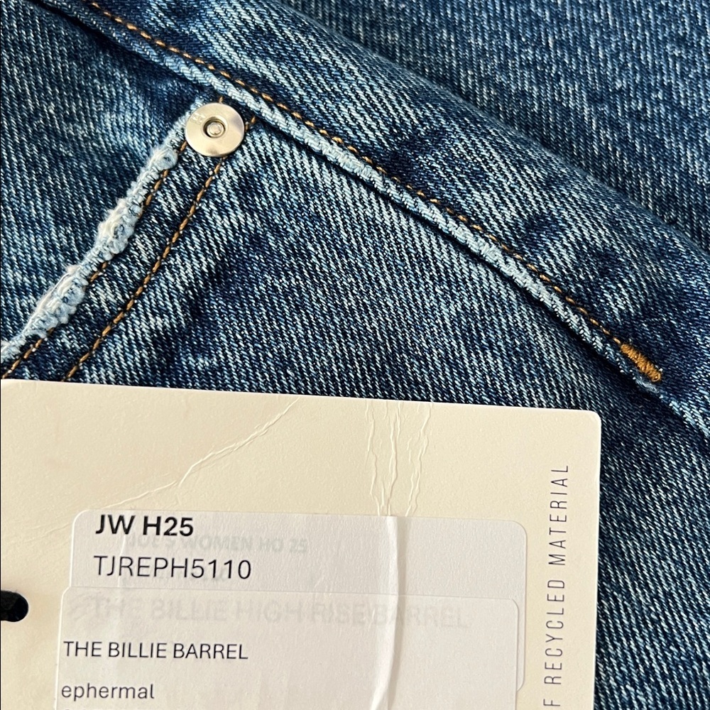 NWT JOE'S THE BILLIE TAPERED BARREL Leg Jeans 29" in Ephemeral Blue Sz 26 $248 - Picture 9 of 10
